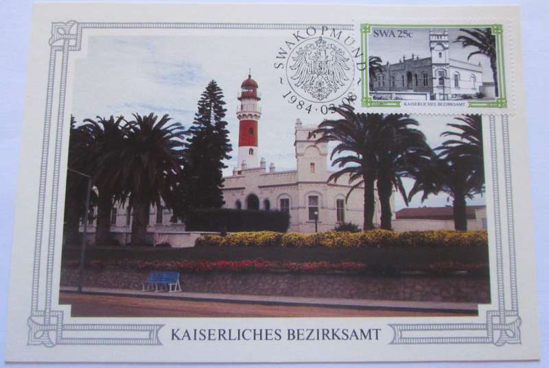 1984 Swakopmund Kaiserliches Bezirksamt Building Post Card