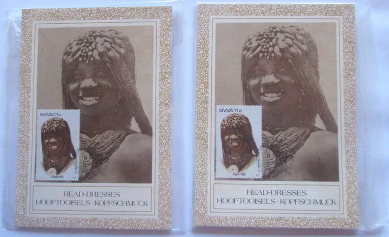 1984 Head Dresses Kopfschmuck Post Cards