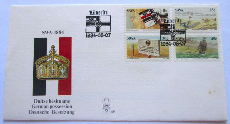 1984 Swakopmund Luderitz German Possession First Day Cover