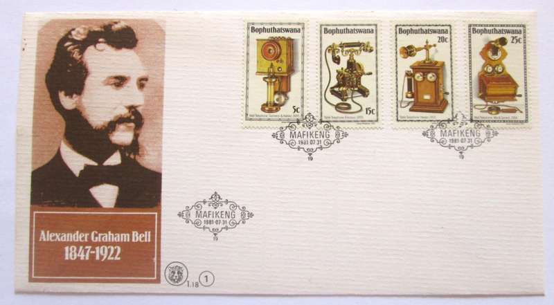 1981 Bophuthatswana Mafikeng Alexander Bell First Day Cover