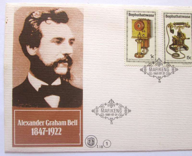 1981 Bophuthatswana Mafikeng Alexander Bell First Day Cover