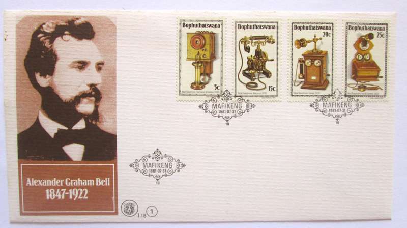 1981 Bophuthatswana Mafikeng Alexander Bell First Day Cover