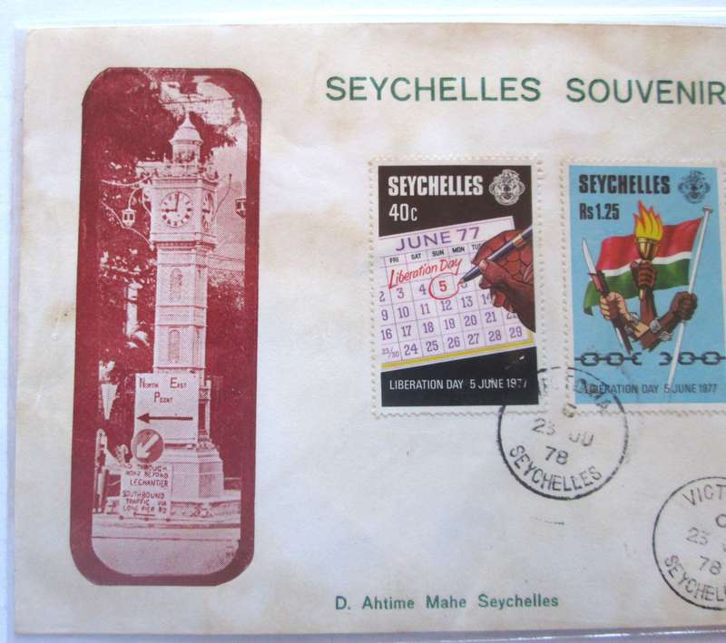 1977 Seychelles Souvenir Envelope