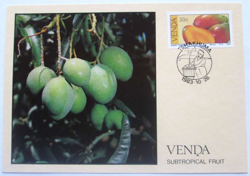 1983 Venda Subtropical Fruit Post Cards