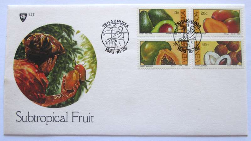 1983 Venda Tshakhuma Subtropical Fruit First Day Cover