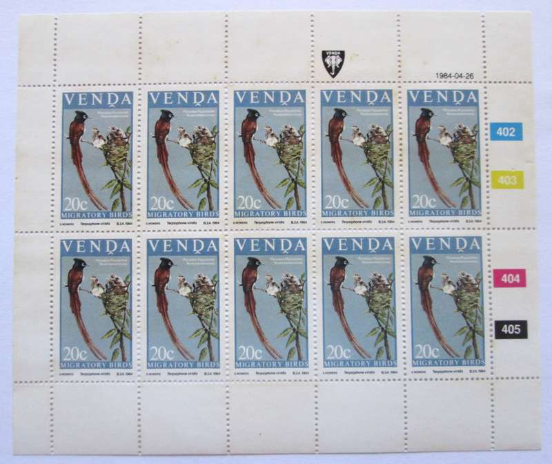 1984 Venda Stamps Migrating Birds