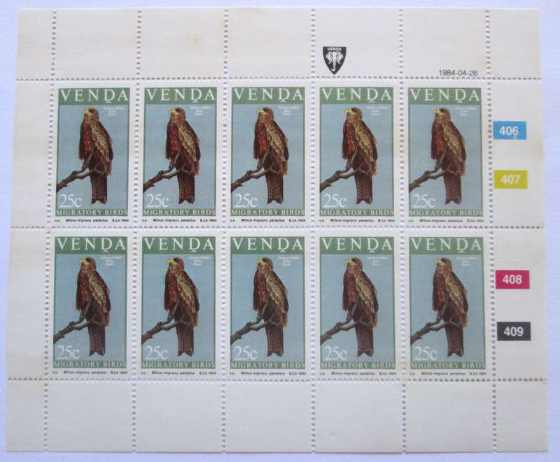 1984 Venda Stamps Migrating Birds