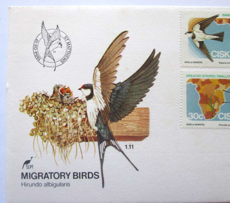 1984 Ciskei Migratory Birds First Day Cover