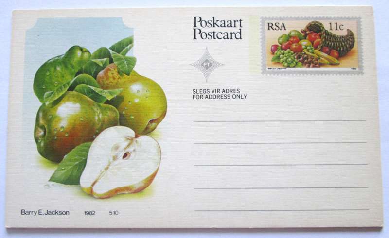 1982 Barry E  Jackson Fruit Post Cards