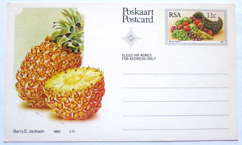 1982 Barry E  Jackson Fruit Post Cards