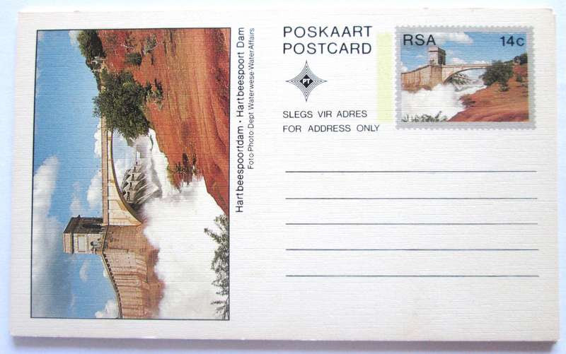 South African Dams Post Cards