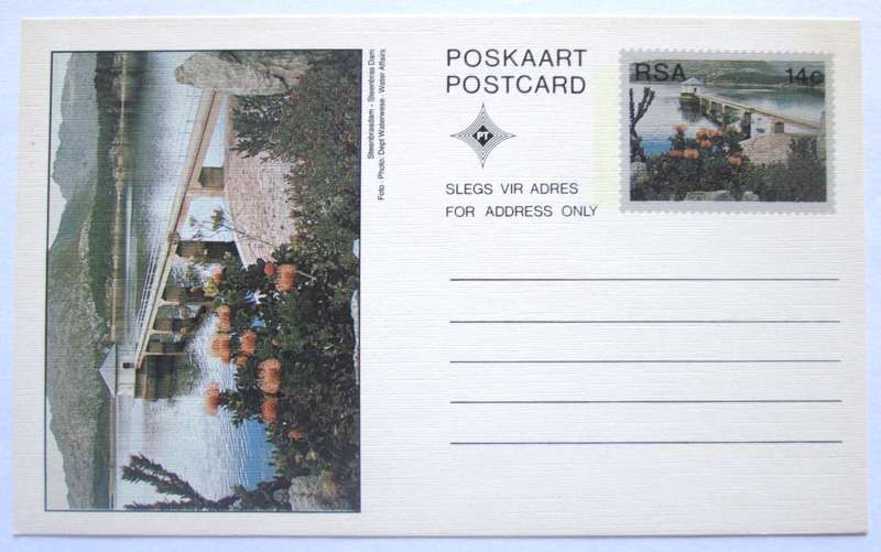 South African Dams Post Cards