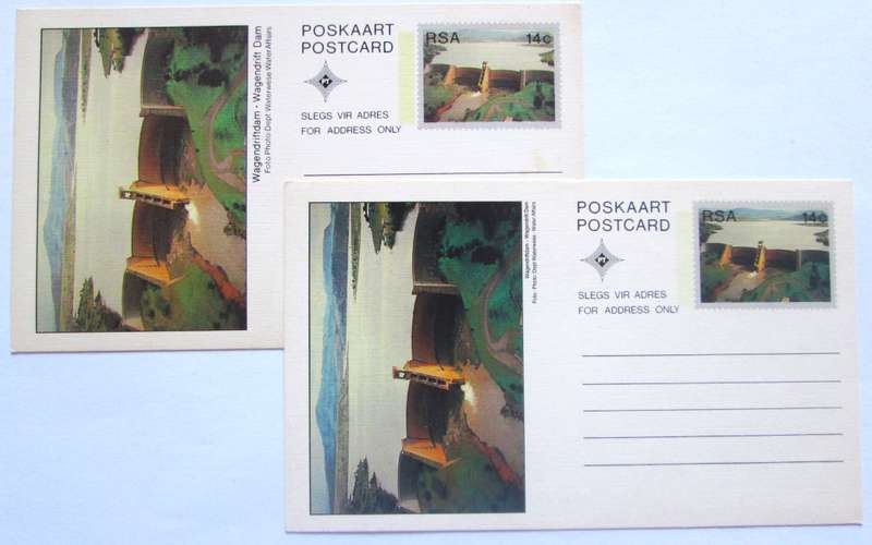 South African Dams Post Cards