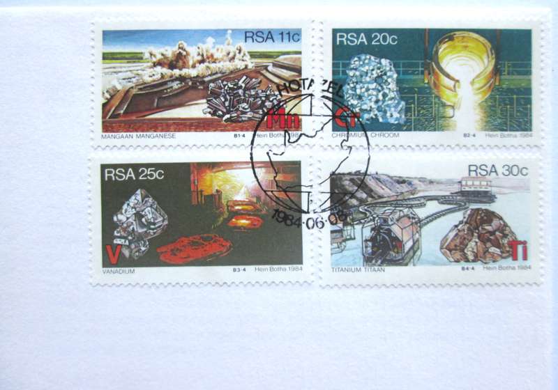 1984 Minerals of South Africa First Day Cover