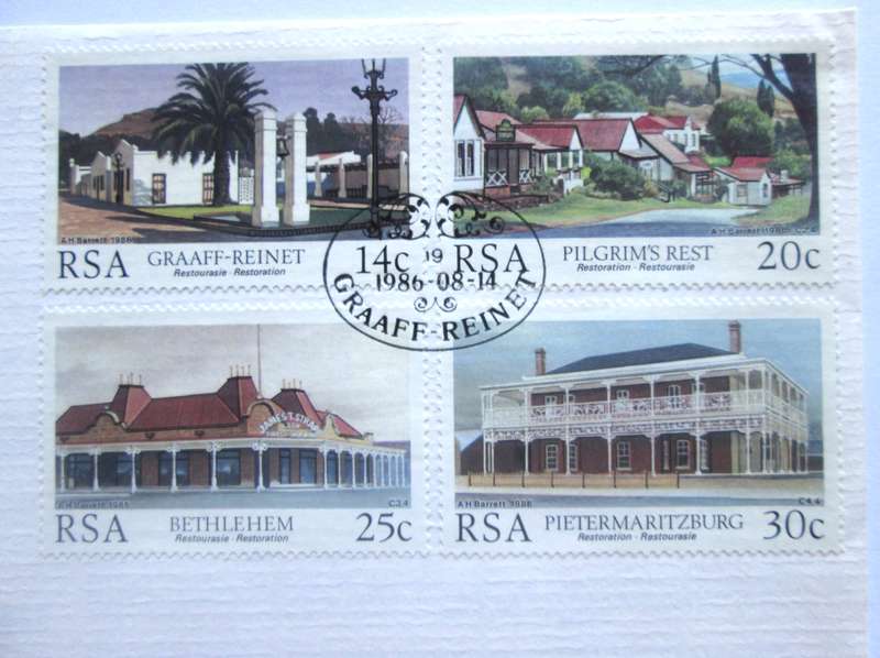 1986 Graaff Reinette Cultural Heritage First Day Cover