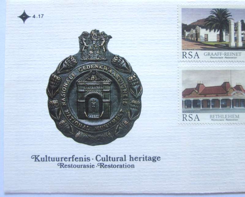1986 Graaff Reinette Cultural Heritage First Day Cover