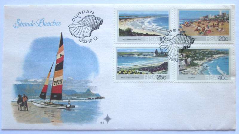1983 Duban Beaches First Day Cover