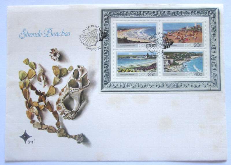 1983 South Africa Beaches First Day Cover