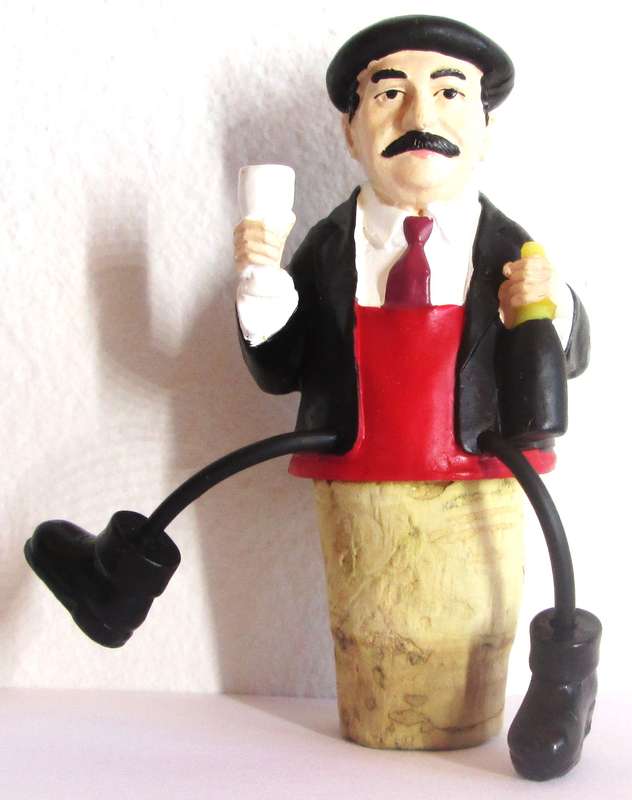 Italian Man Cork Stopper