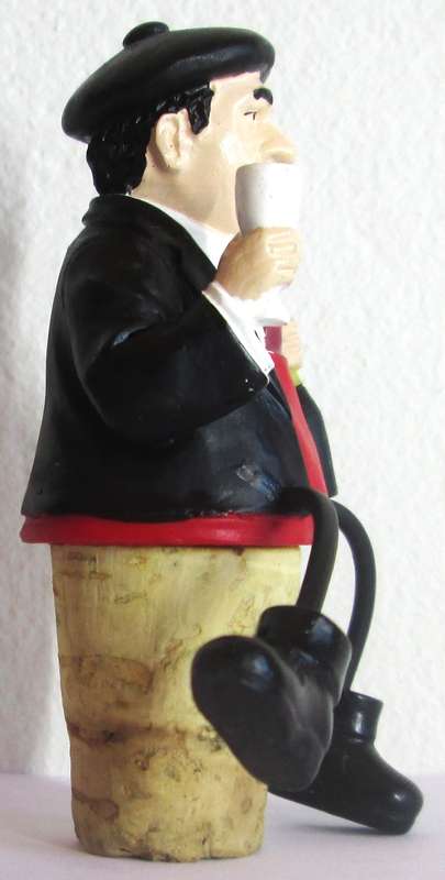 Italian Man Cork Stopper