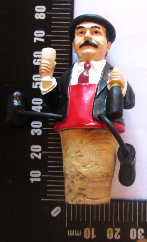 Italian Man Cork Stopper