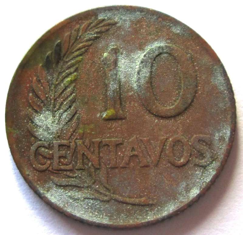 1960 Peru 10 Centavos