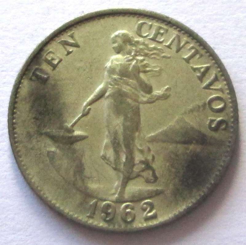 1962 Philippines 10 Centavos