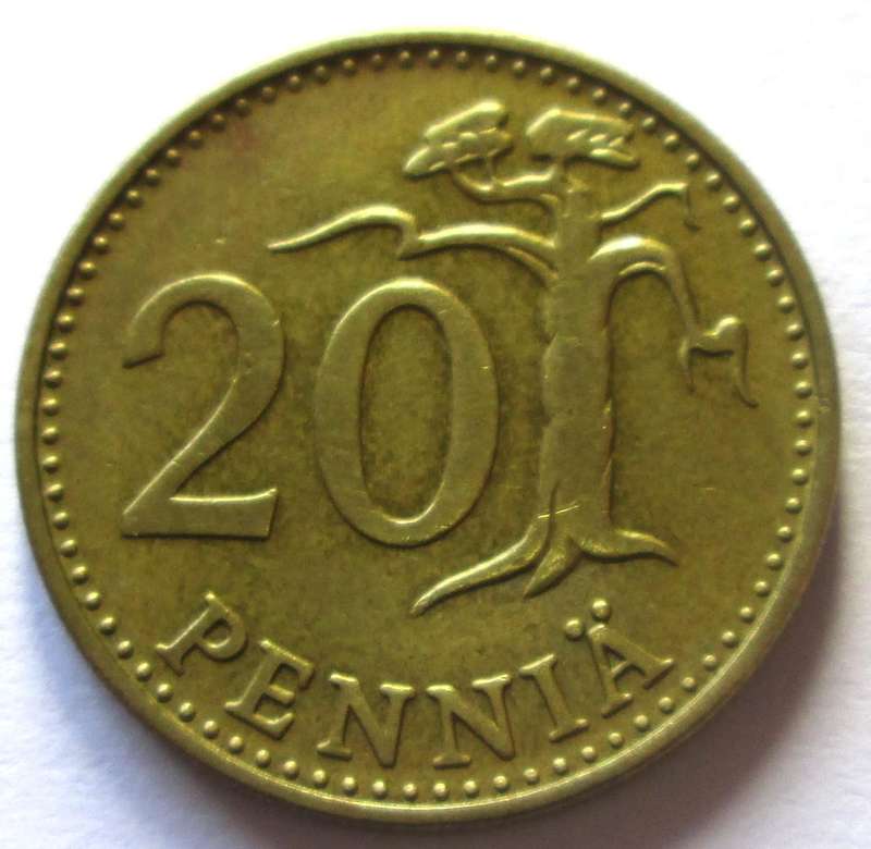 1963 Finland 20 Pennia