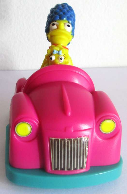 1996 The Simpsons Family in Bumper Car Matt Groening