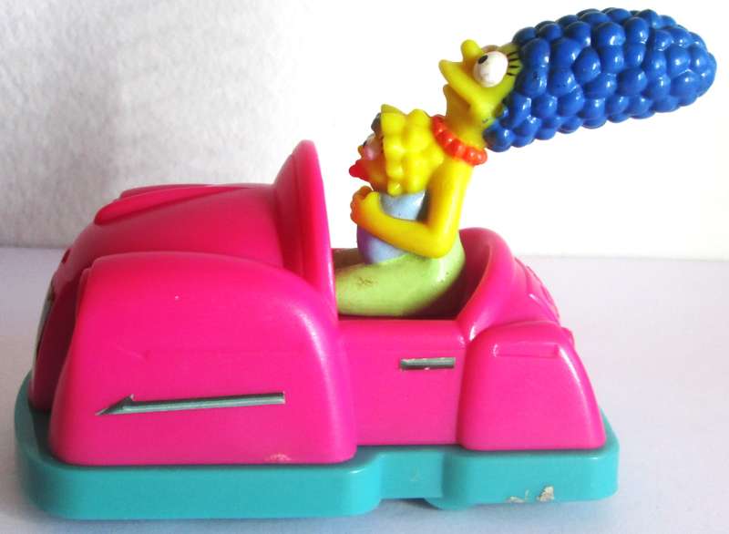 1996 The Simpsons Family in Bumper Car Matt Groening