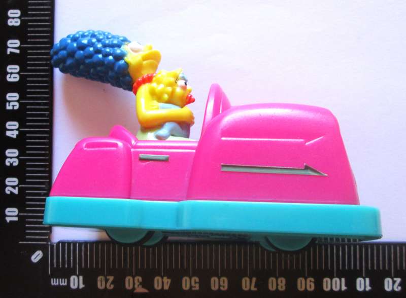 1996 The Simpsons Family in Bumper Car Matt Groening