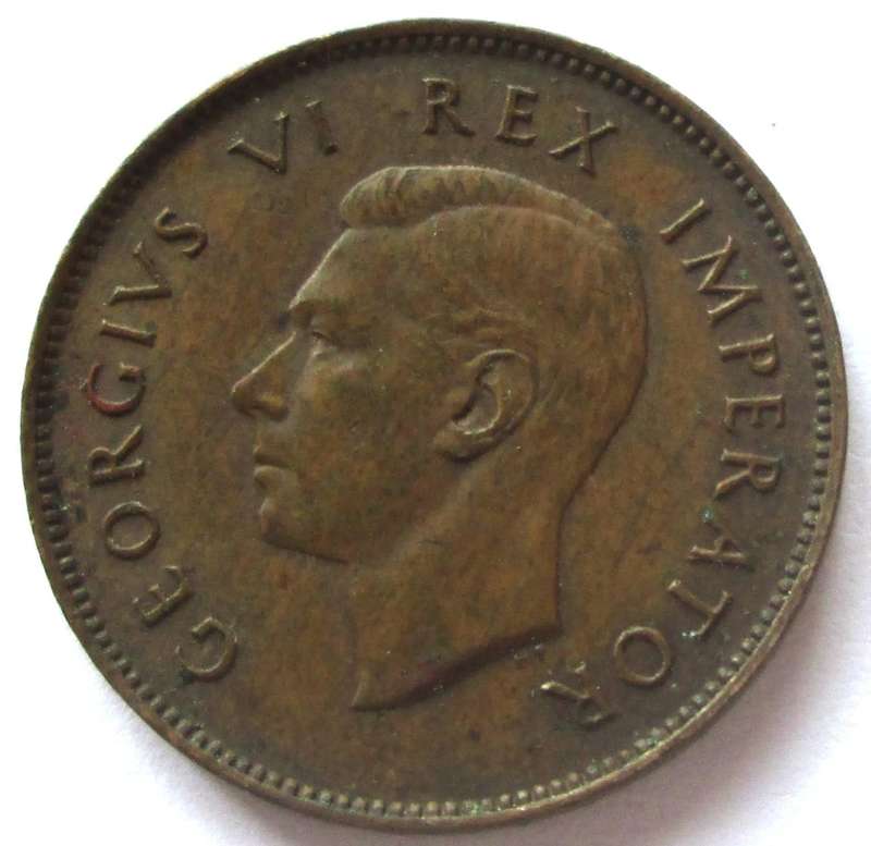 1945 Union of South Africa Quarter Penny