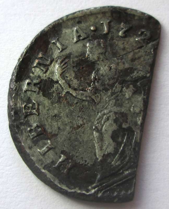 1724 Ancient Coin Half Penny Ireland