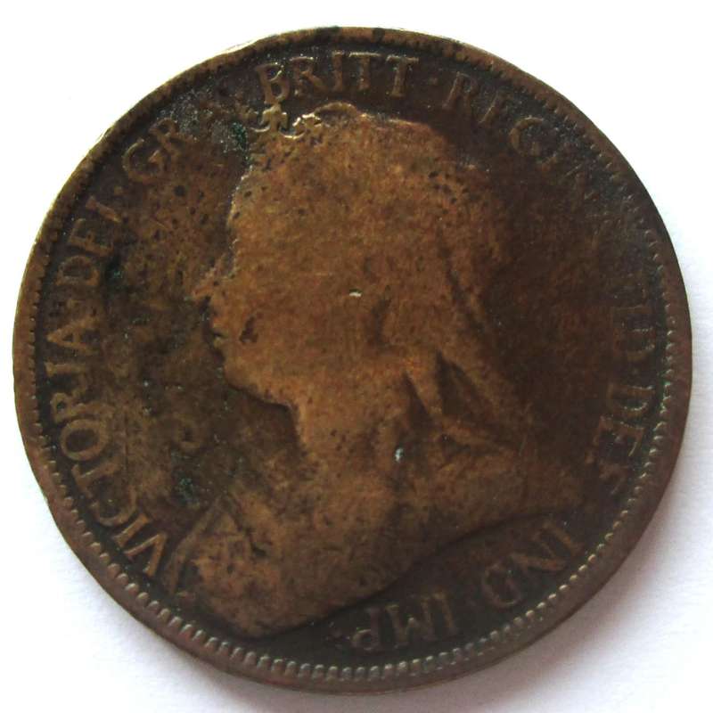 1896 Great Britain Half Penny