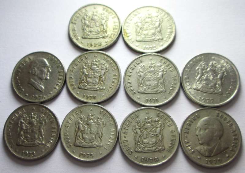 5 Cents South Africa 1970 - 1979