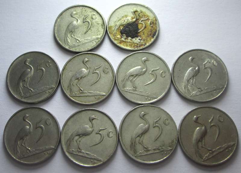 5 Cents South Africa 1970 - 1979