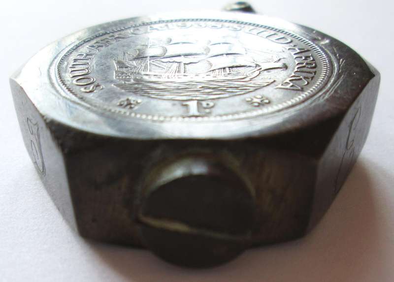 Handmade Lighter made from Union of South Africa 1938
