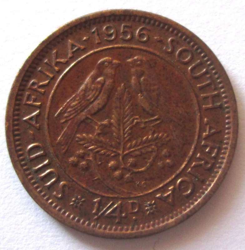 1956 Union of South Africa Quarter Penny