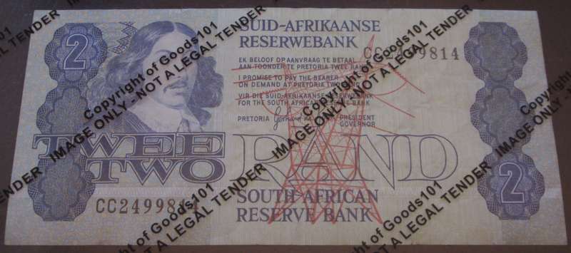 Two Rand Republic of South Africa Serial Nr CC2499814