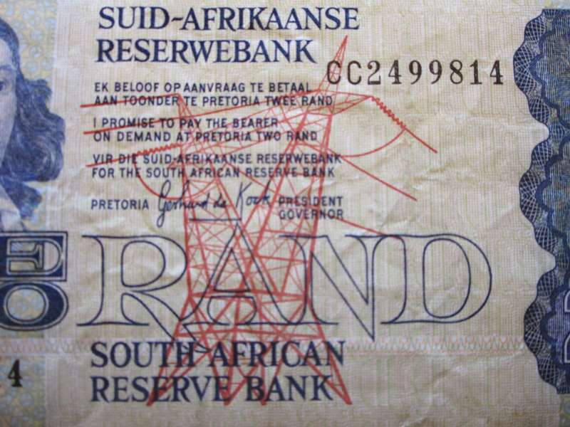 Two Rand Republic of South Africa Serial Nr CC2499814
