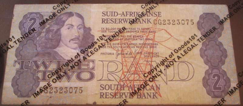 Two Rand Republic of South Africa Serial Nr CG2323075