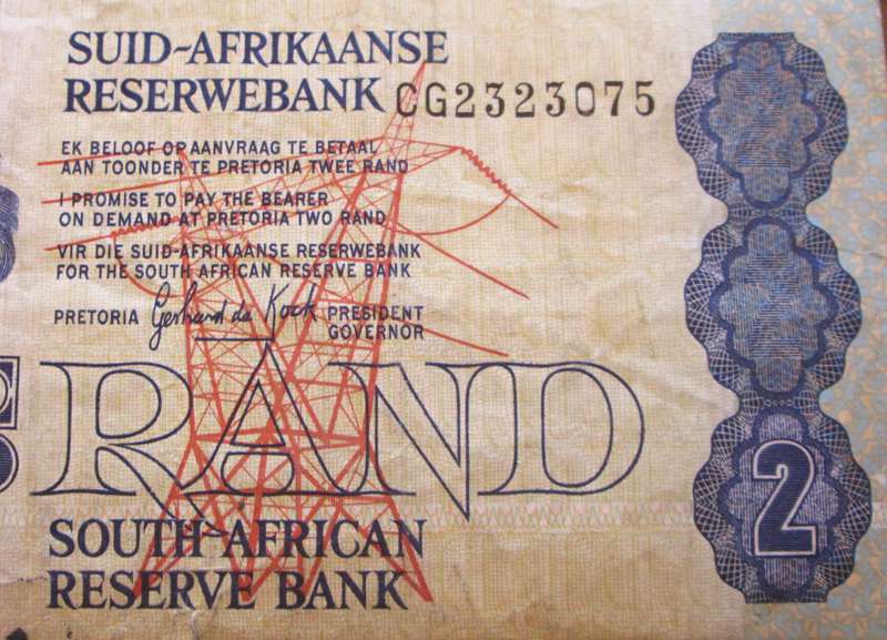 Two Rand Republic of South Africa Serial Nr CG2323075