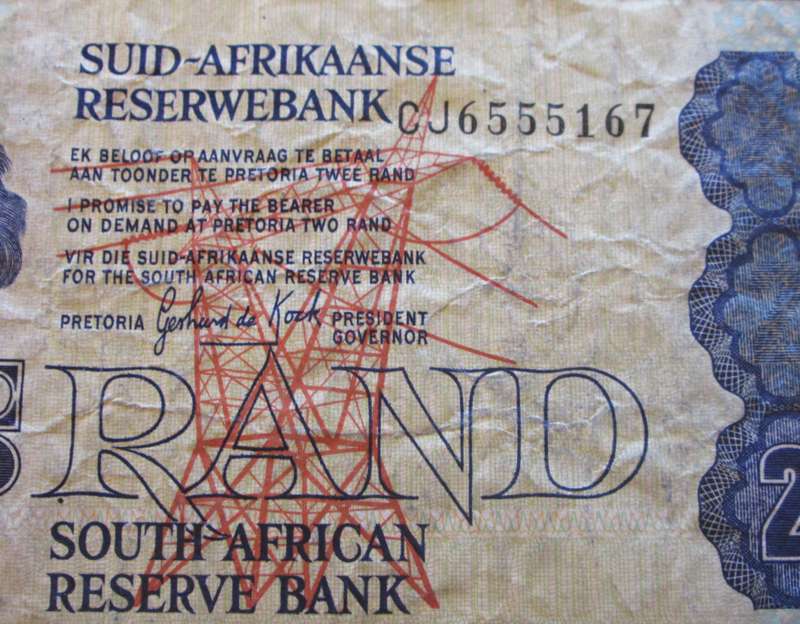 Two Rand Republic of South Africa Serial Nr CJ6555167