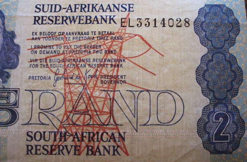 Two Rand Republic of South Africa Serial Nr EL3314028