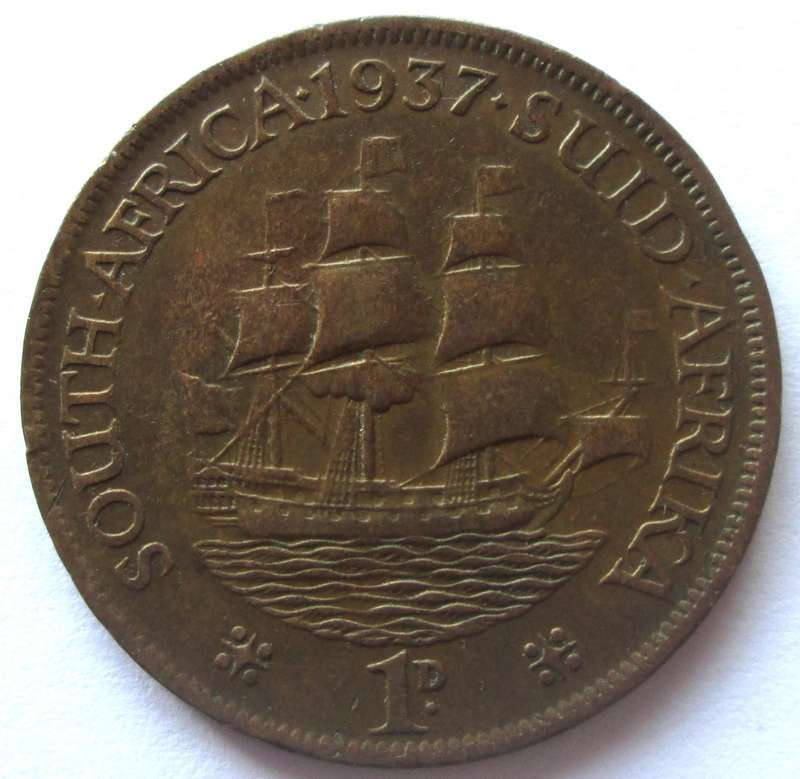 1937 Union Of South Africa Penny