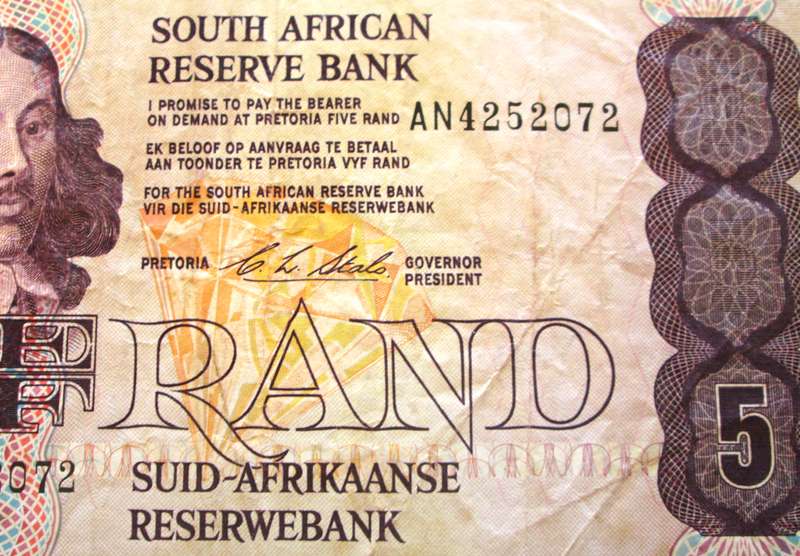 Five Rand Republic of South Africa Serial Nr AN4252072