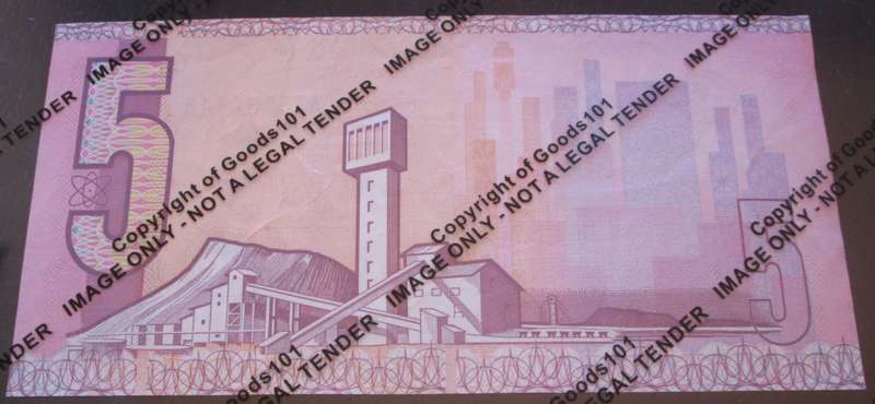 Five Rand Republic of South Africa Serial Nr AT5952448