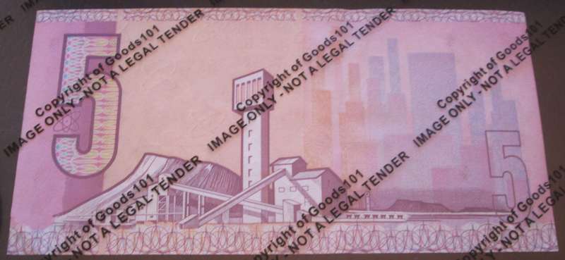 Five Rand Republic of South Africa Serial Nr BA5362542