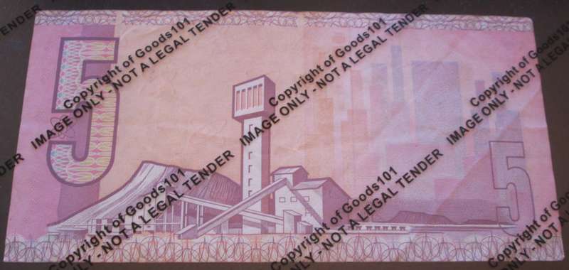 Five Rand Republic of South Africa Serial Nr BB8651977