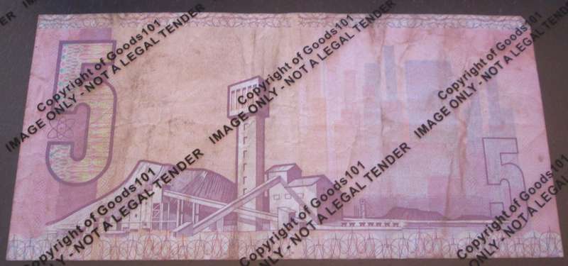 Five Rand Republic of South Africa Serial Nr BL5610507